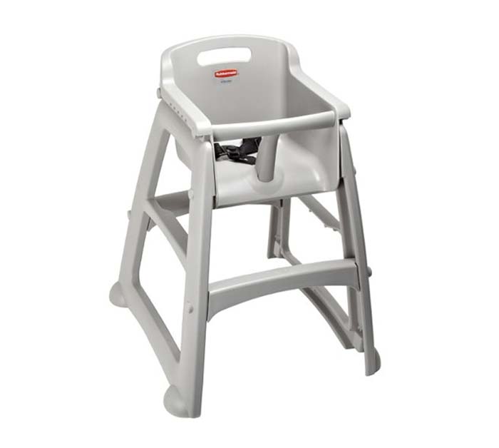 Silla alta de plástico para bebés